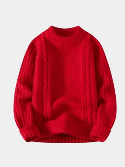 Minimalist Textured Sweater - Cross & Crown