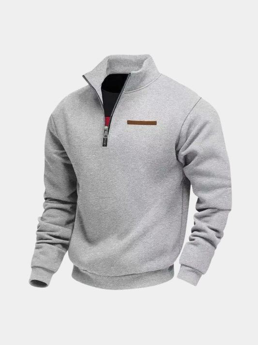 Slate Urban High Collar Pullover - Cross & Crown