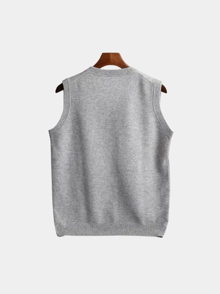 100% Merino Wool Sweater Vest - Cross & Crown