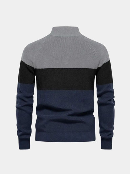 Essential Knit Zipper Sweater - Cross & Crown