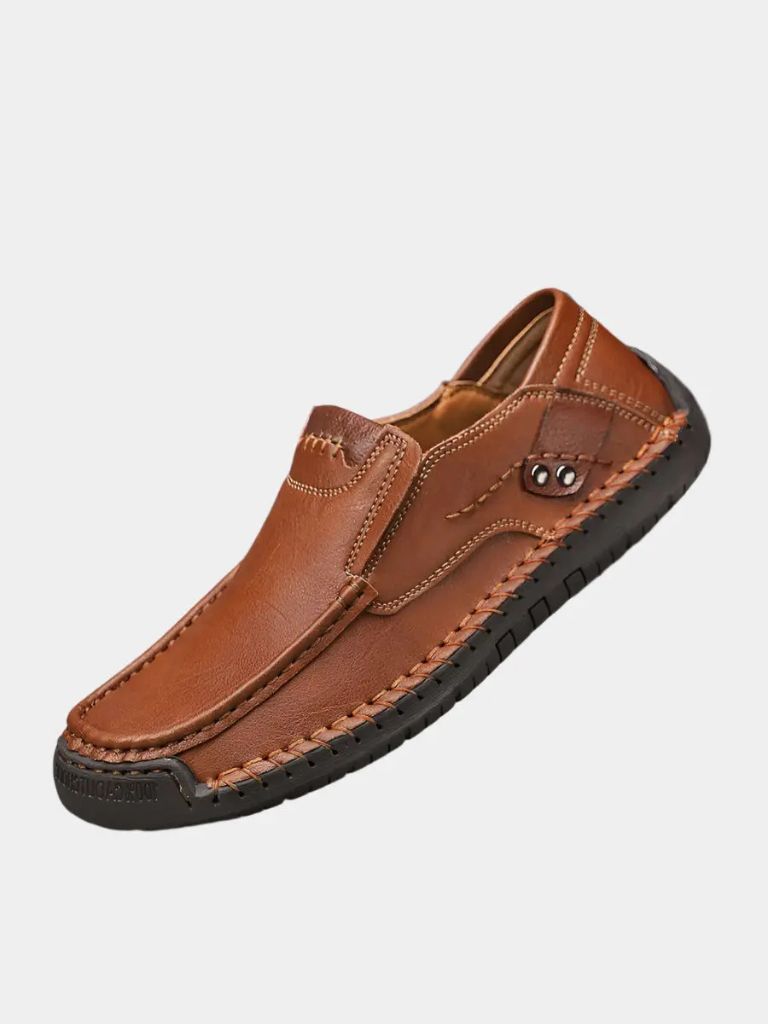 Comfortable Leather Moccasins Shoes - Cross & Crown