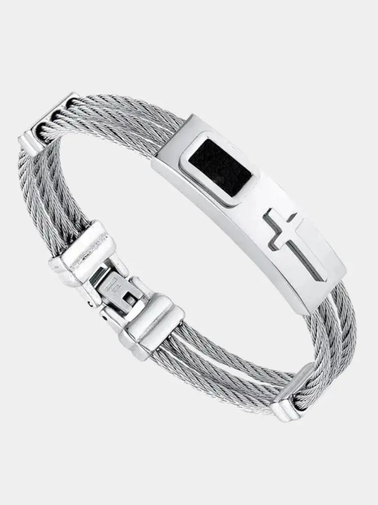 Vintage Cross Bracelet - Cross & Crown