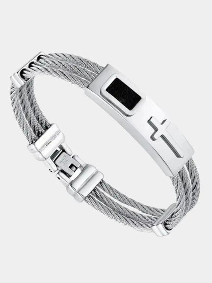 Vintage Cross Bracelet - Cross & Crown