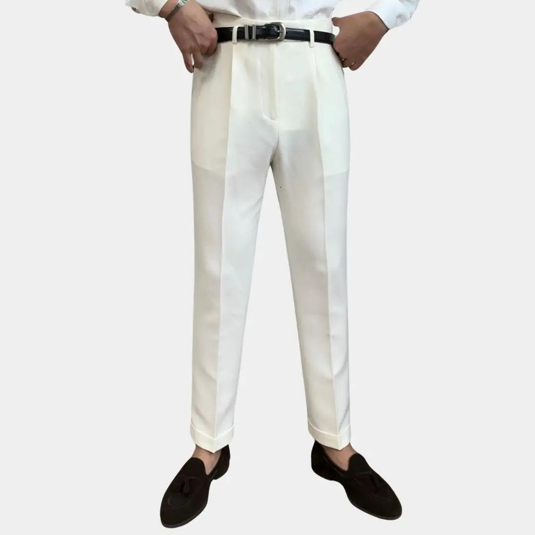 Hollywood Classic Trousers (Belt Included) - Cross & Crown Cross & Crown