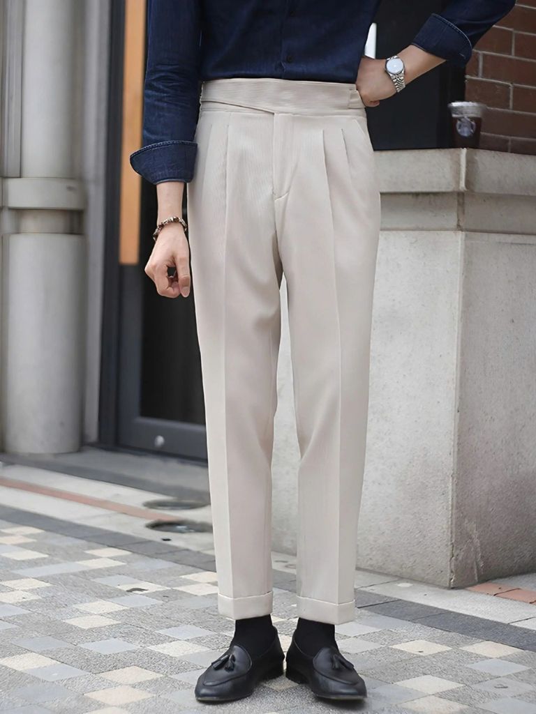 Corduroy Elegant Trousers - Cross & Crown