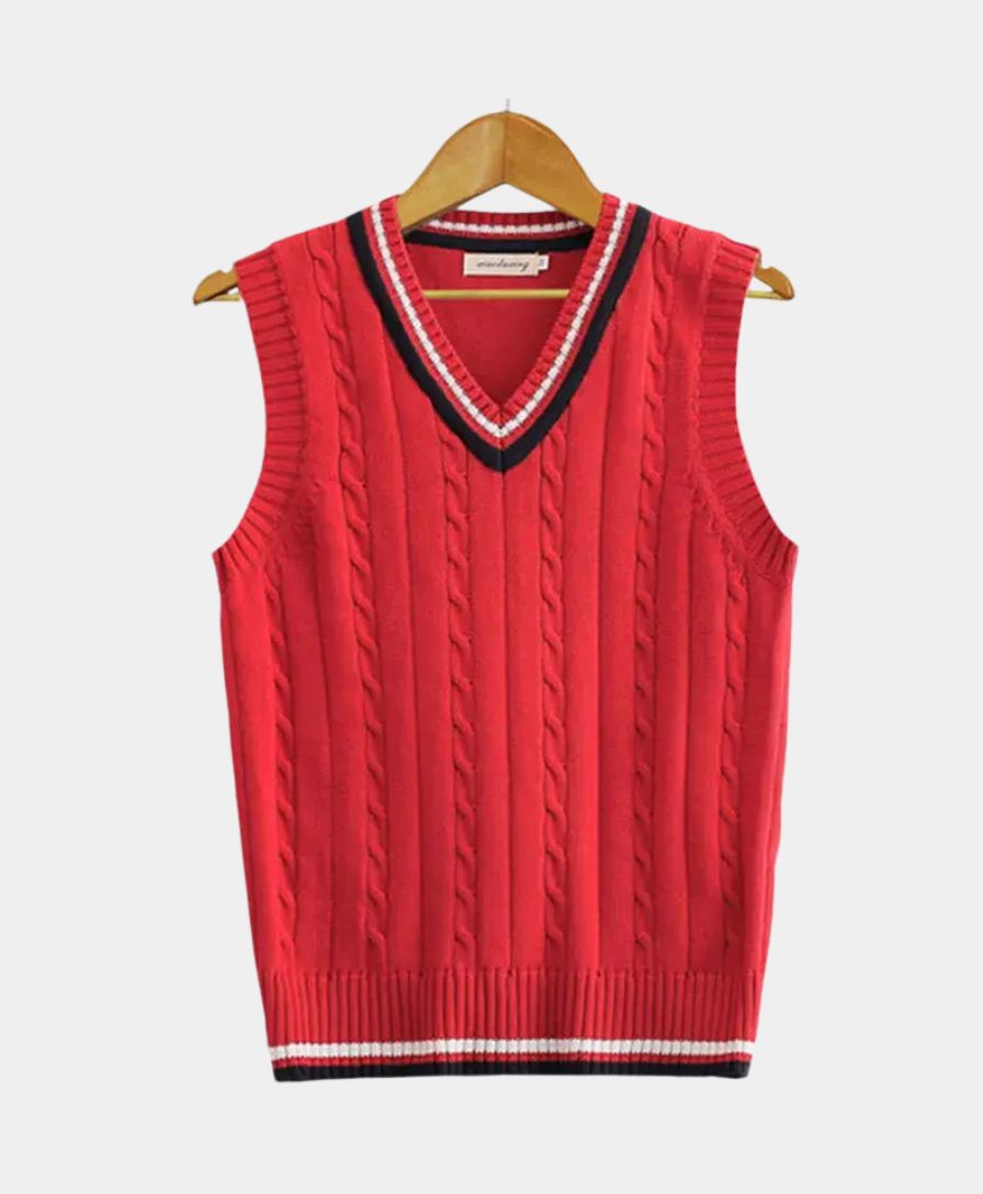 Old Money Essential Knit Vest - Cross & Crown