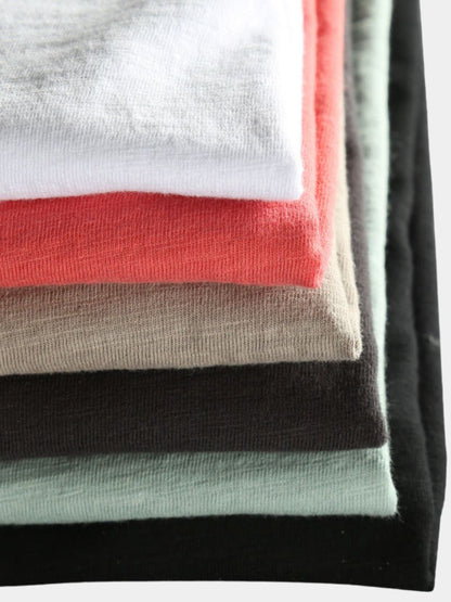 Essential Vintage Cotton Long Sleeve Tee - Cross & Crown