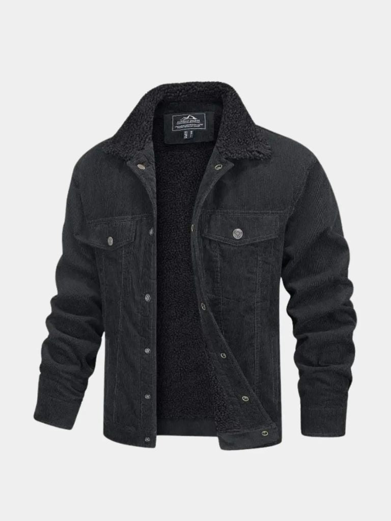 Heritage Corduroy Sherpa Jacket - Cross & Crown