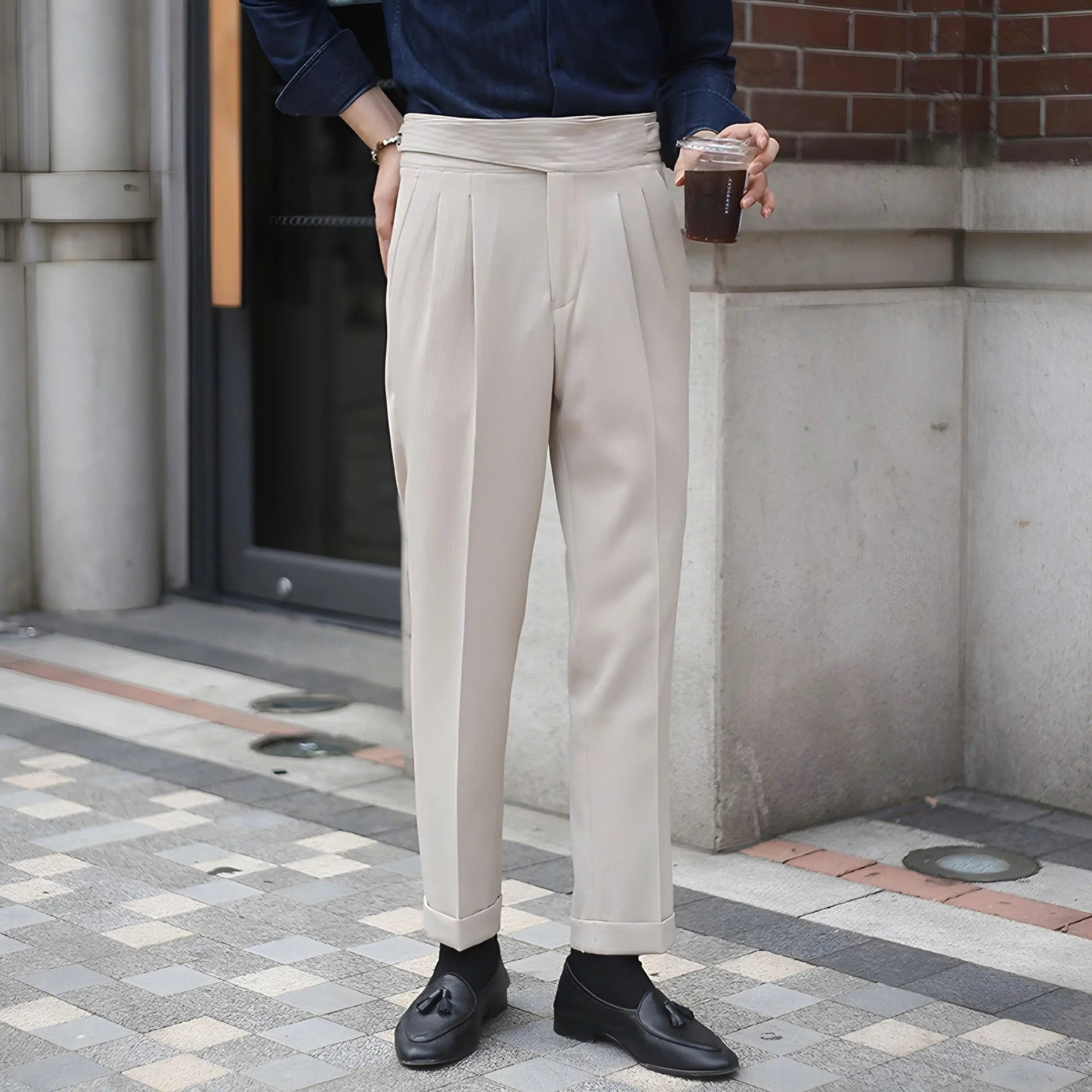 Corduroy Elegant Trousers - Cross & Crown Cross & Crown