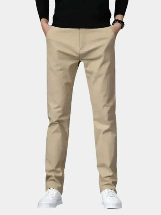 Minimalist Straight Trousers - Cross & Crown