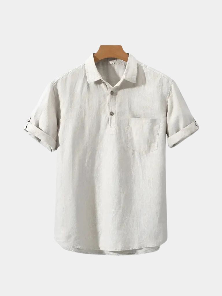 Polo Essential in Lino - <tc>Cross & Crown</tc>