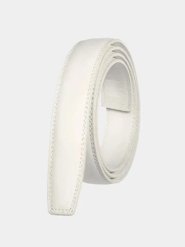 Essential Elegant Leather Belt Without Buckle - Cross & Crown