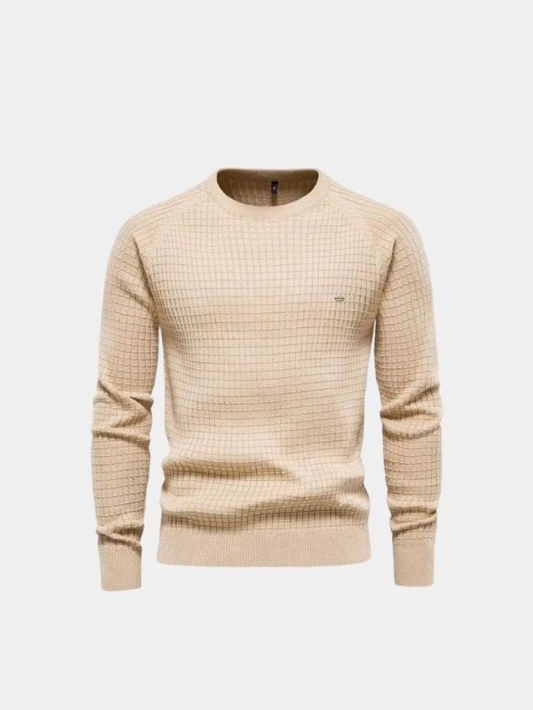 Crew Neck Knitwear Jumper Sweater - Cross & Crown