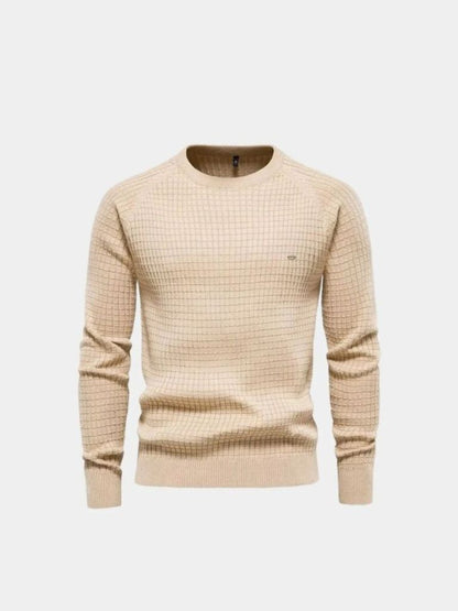Crew Neck Knitwear Jumper Sweater - Cross & Crown