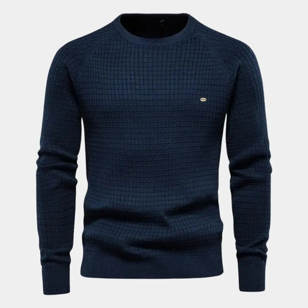 Crew Neck Knitwear Jumper Sweater Cross & Crown