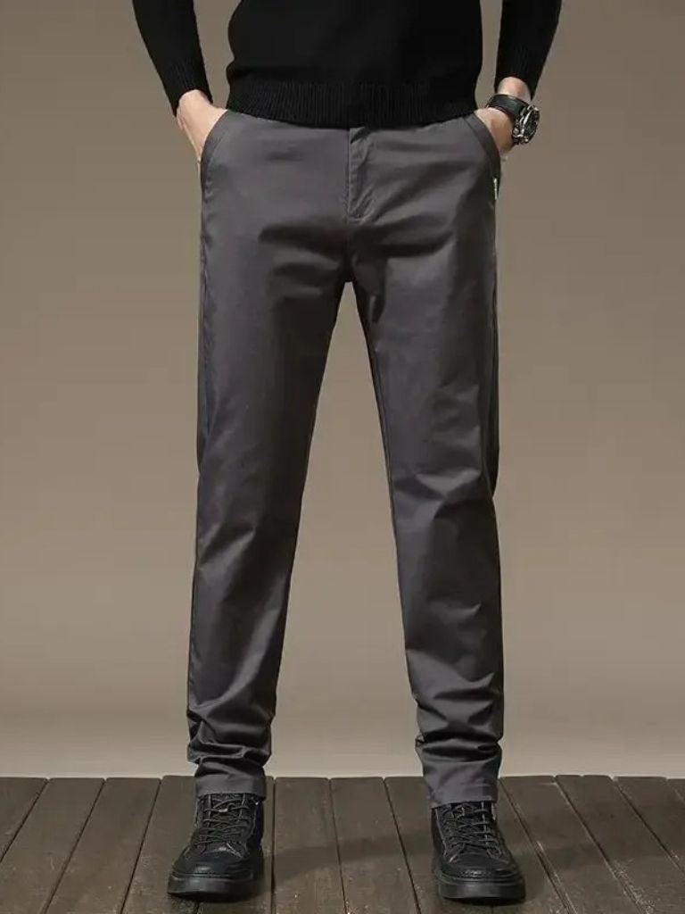 Essential Straight Trousers - Cross & Crown