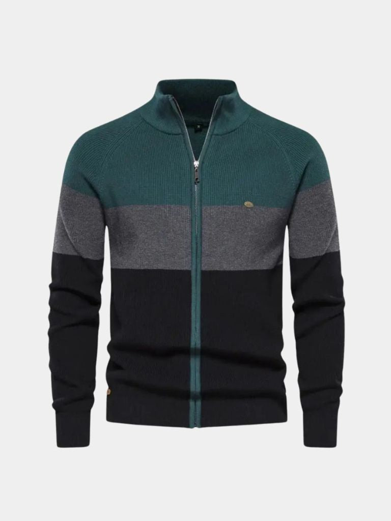 Essential Knit Zipper Sweater - Cross & Crown