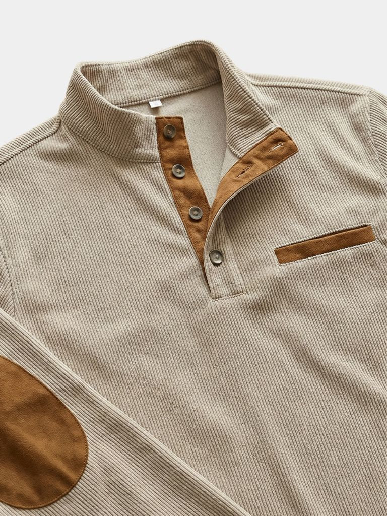 Monaco Casual Henley Pullover - Cross & Crown