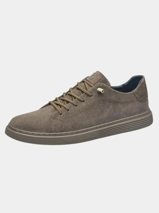 Brown Suede Leather Shoes - Cross & Crown