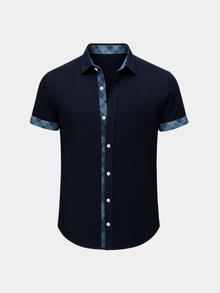 Ocean Detail Casual Shirt - Cross & Crown