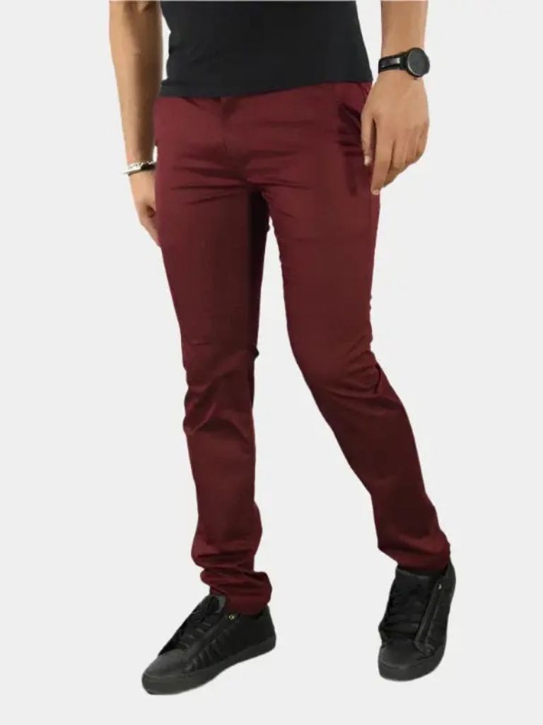 Essential Slim Fit Straight Trousers - Cross & Crown