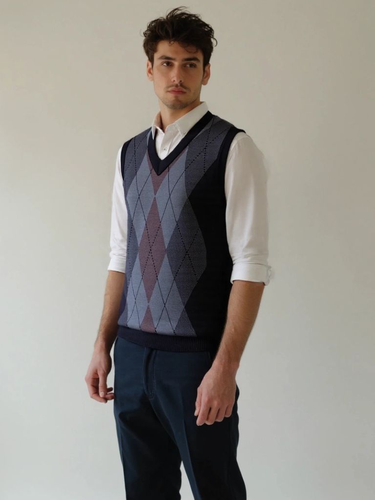 Academic Essential Knit Vest - Cross & Crown