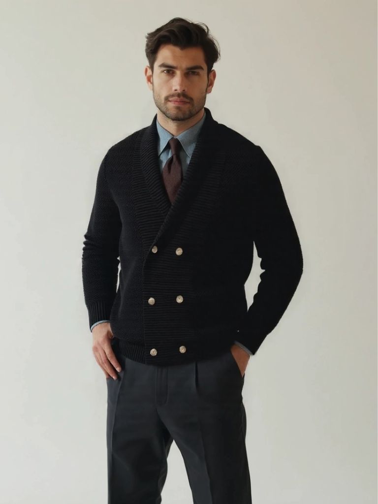 British Elegant Knit Cardigan - Cross & Crown