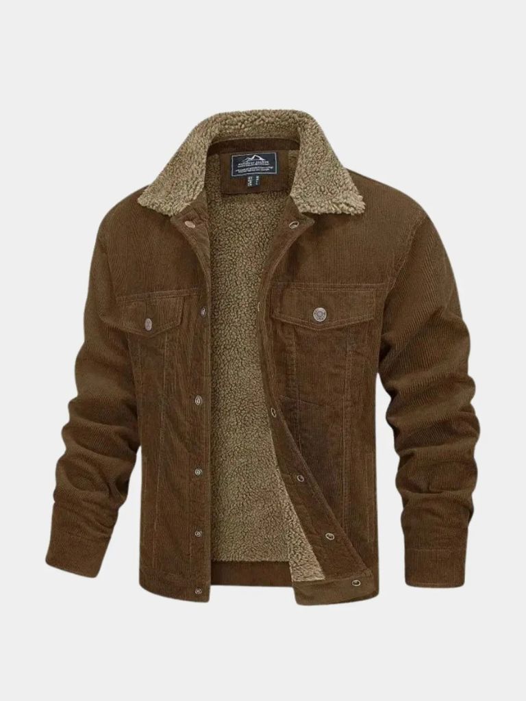 Heritage Corduroy Sherpa Jacket - Cross & Crown