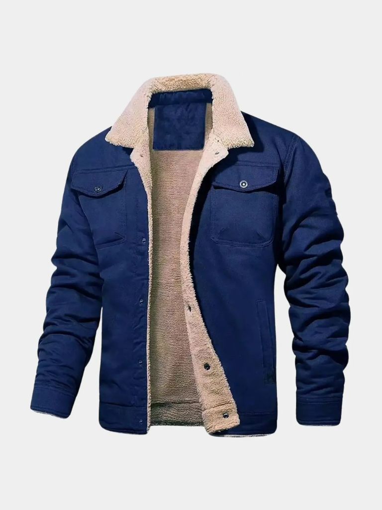 Vintage Fleece Bomber Jacket - Cross & Crown
