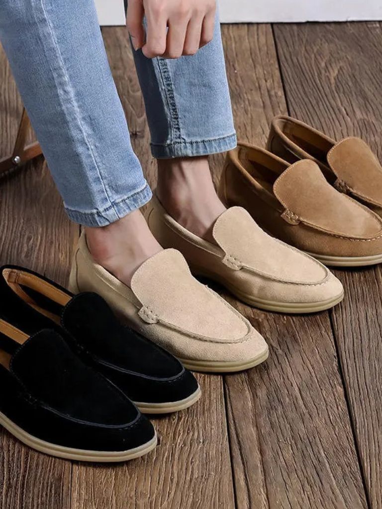 Wesentliche Wildleder Loafers - <tc>Cross & Crown</tc>