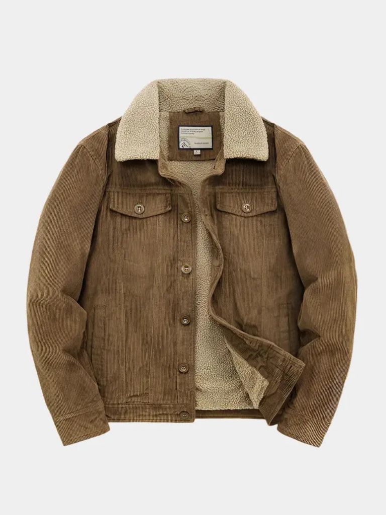 Chaqueta de pana vintage minimalista - <tc>Cross & Crown</tc>