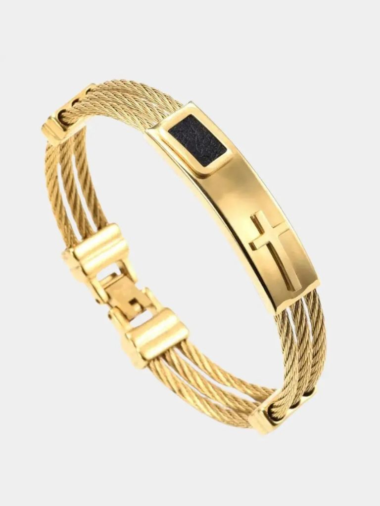Vintage Cross Bracelet - Cross & Crown