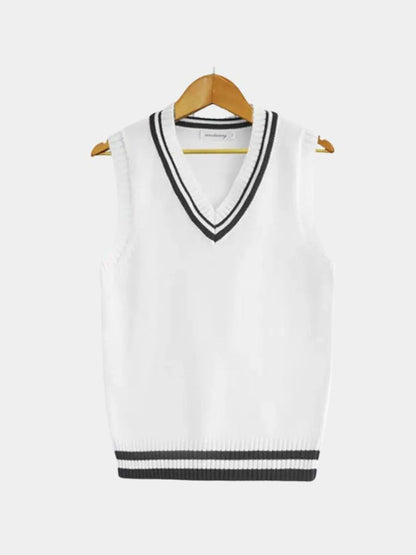 Old Money Essential Knit Vest - Cross & Crown