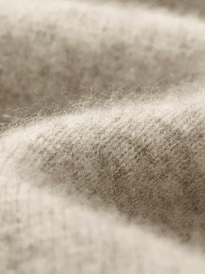 100% Merino Wool V Neck Knitwear Cardigan Sweater - Cross & Crown