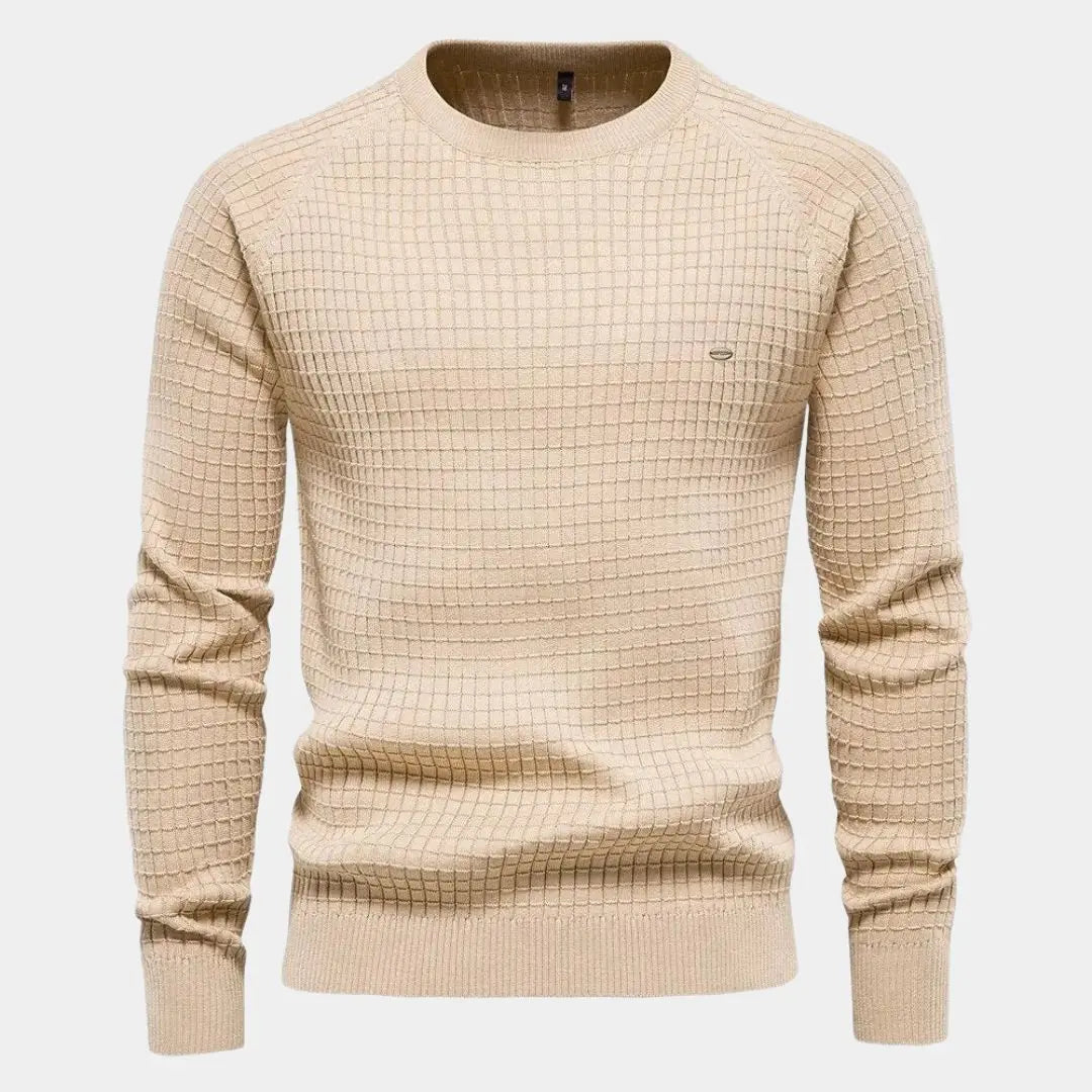 Crew Neck Knitwear Jumper Sweater Cross & Crown