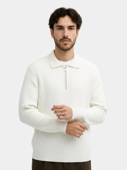 Alpine Riviera Knit Polo Pullover - Cross & Crown