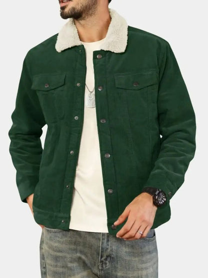 Heritage Corduroy Sherpa Jacket - Cross & Crown