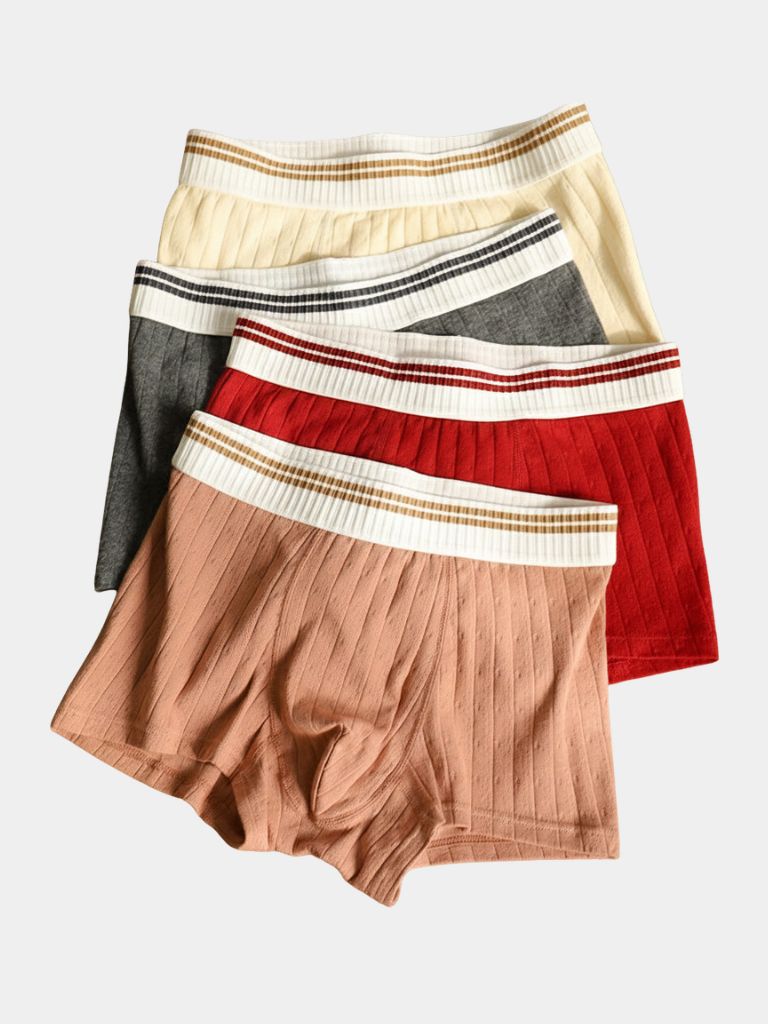 Essential Ribbed Cotton Boxer - Cross & Crown