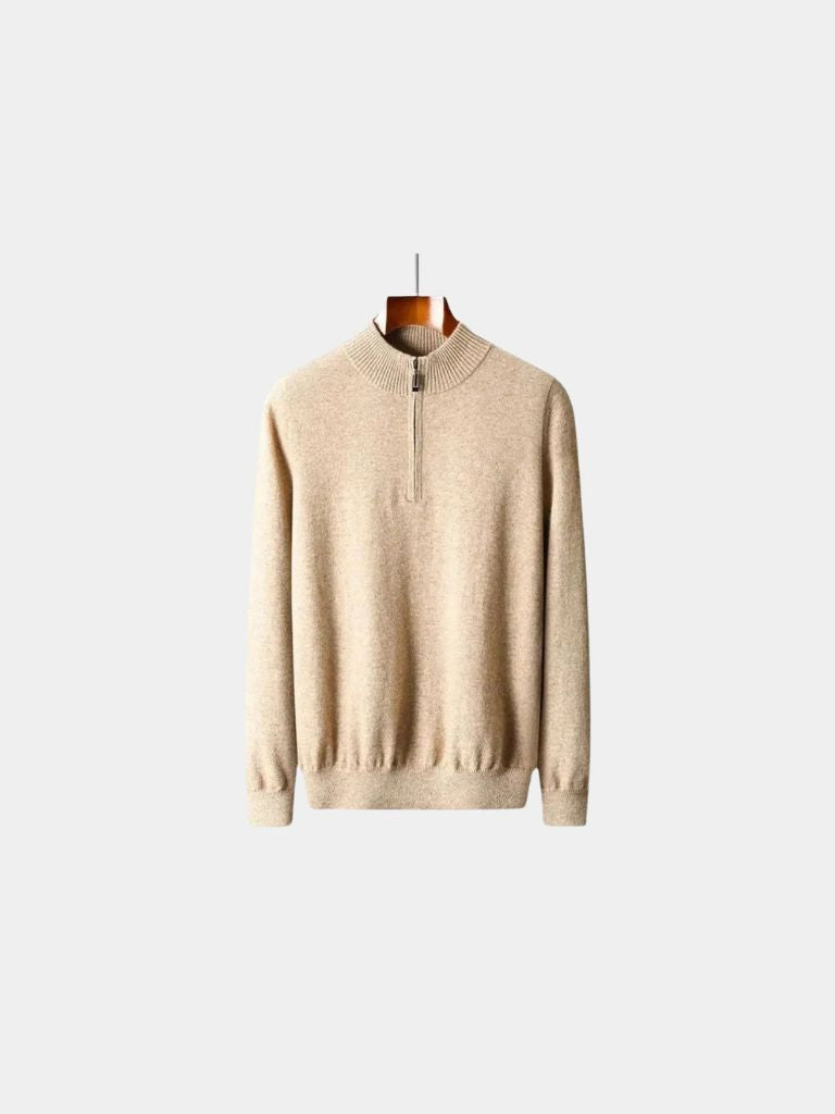 Merino Half Zip Sweater - Cross & Crown