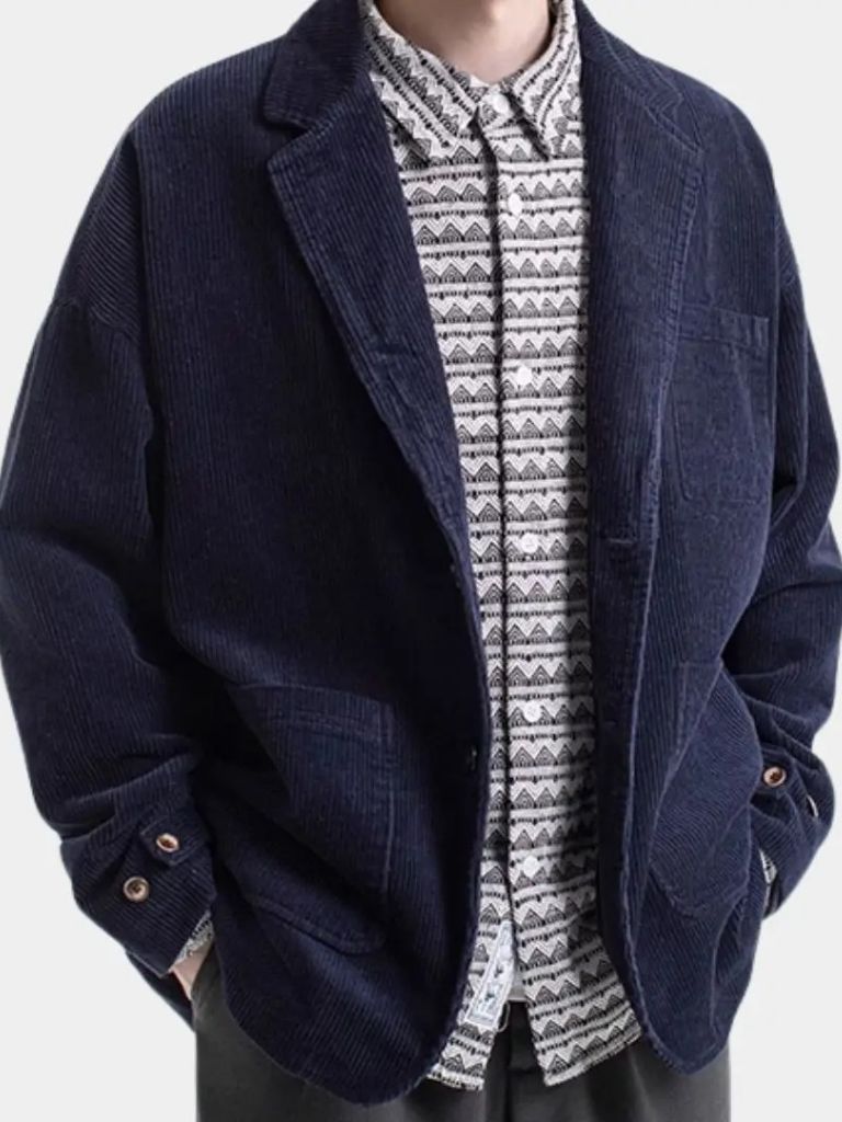 Corduroy Winter Blazer - Cross & Crown