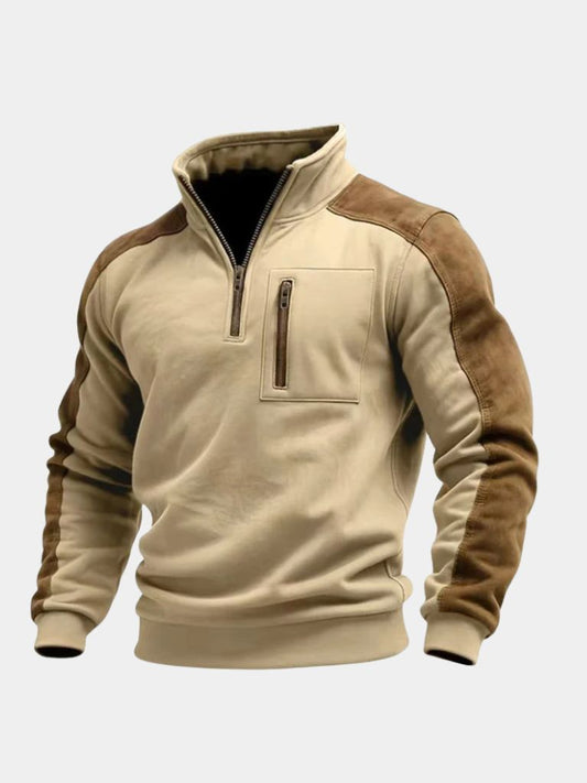 Urban Explorer High Collar Quarter Zip Pullover - Cross & Crown