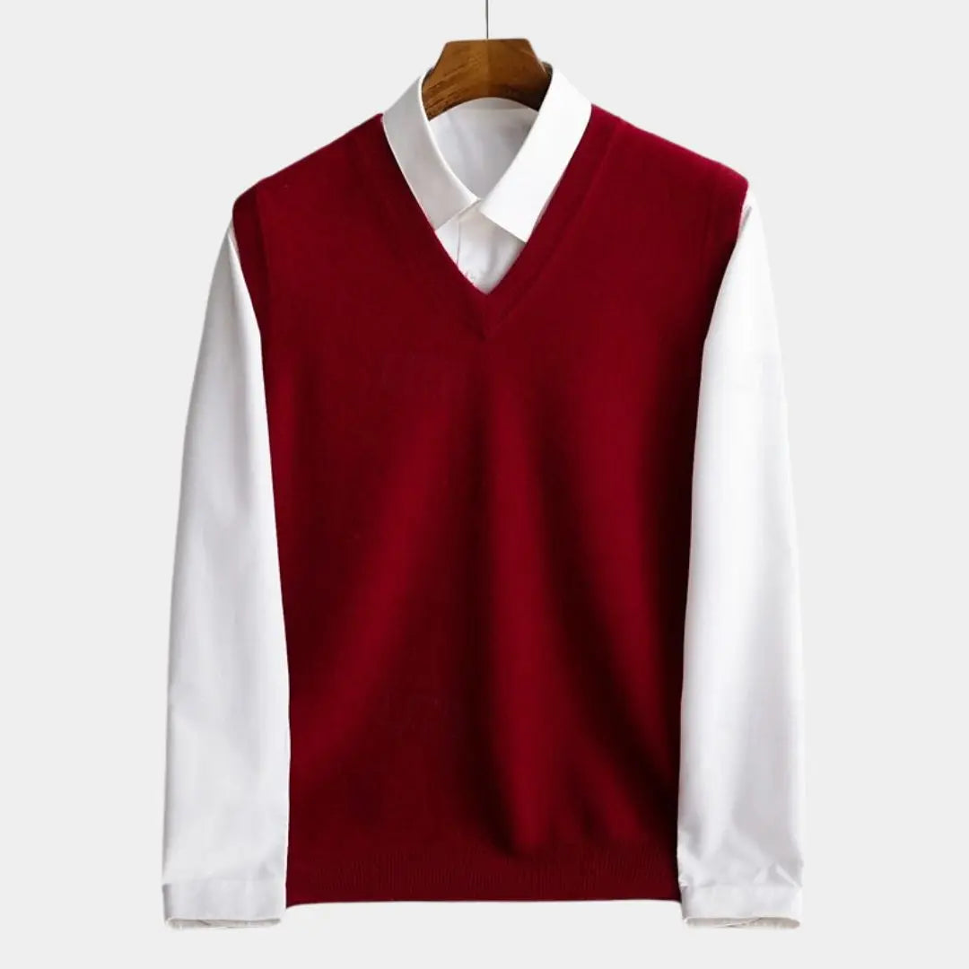 100% Merino Wool Sweater Vest - Cross & Crown - Cross & Crown