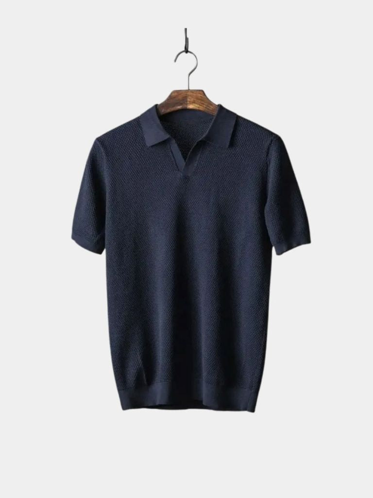 Old Money Cotton Polo Shirt - Cross & Crown