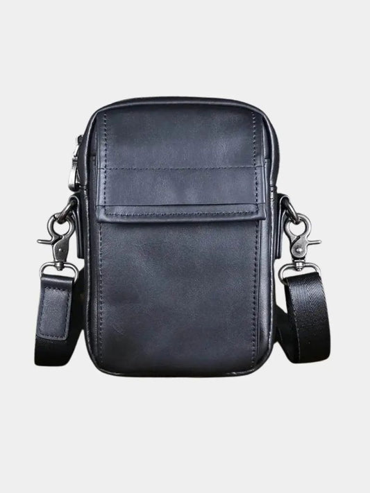 Essential Small Leather Shoulder Bag - Cross & Crown