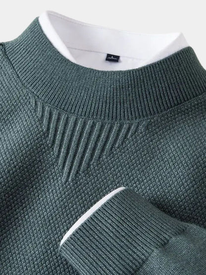 Saville Grain Knit Pullover - Cross & Crown