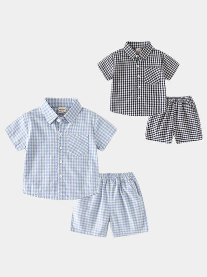 Petit Marquis Summer Check Set - Cross & Crown