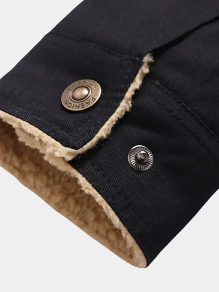 Vintage Fleece Bomber Jacket - Cross & Crown