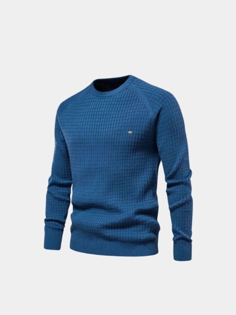 Crew Neck Knitwear Jumper Sweater - Cross & Crown