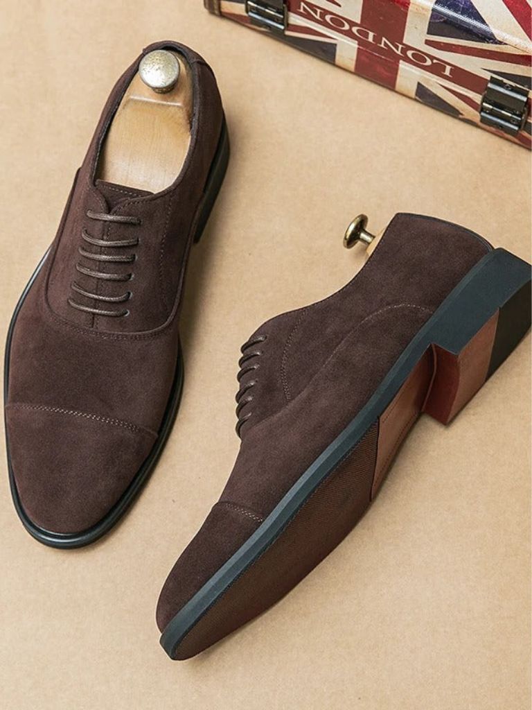 Velvet Monarch Derby Shoes - Cross & Crown
