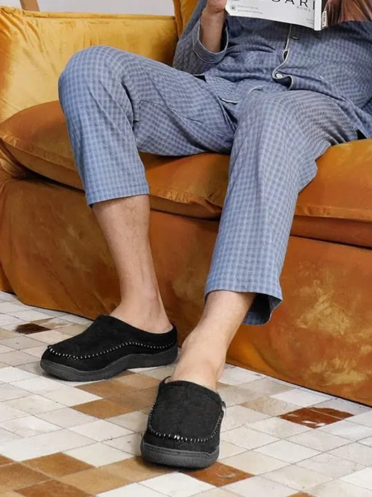 Heritage Luxe Lined Slippers - Cross & Crown